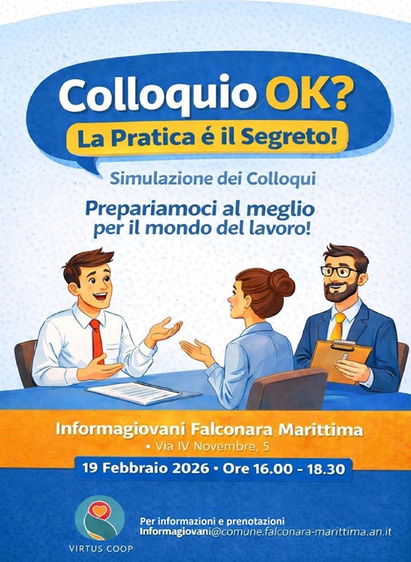 All�Informagiovani il 19 febbraio simulazioni di colloqui per aiutare le persone a trovare lavoro