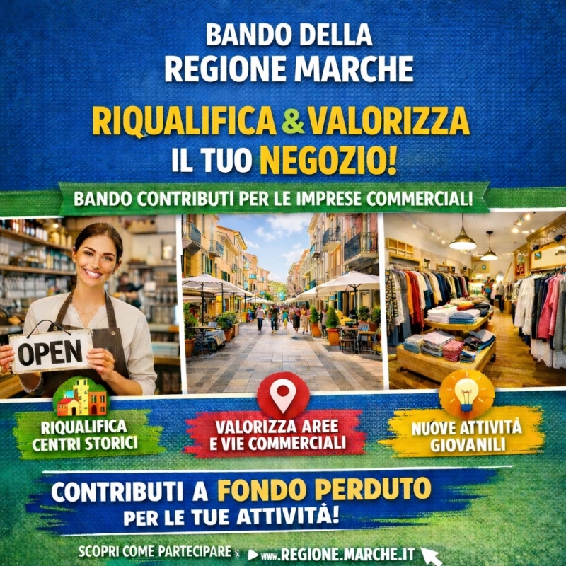 Contributi regionali per la riqualificazione e la valorizzazione delle attivit� commerciali