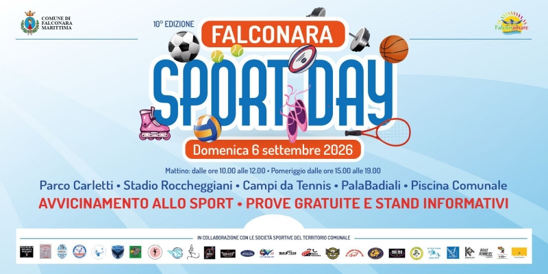 Domenica 6 settembre torna Falconara Sport Day