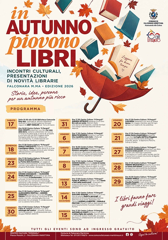 In autunno piovono libri 2026