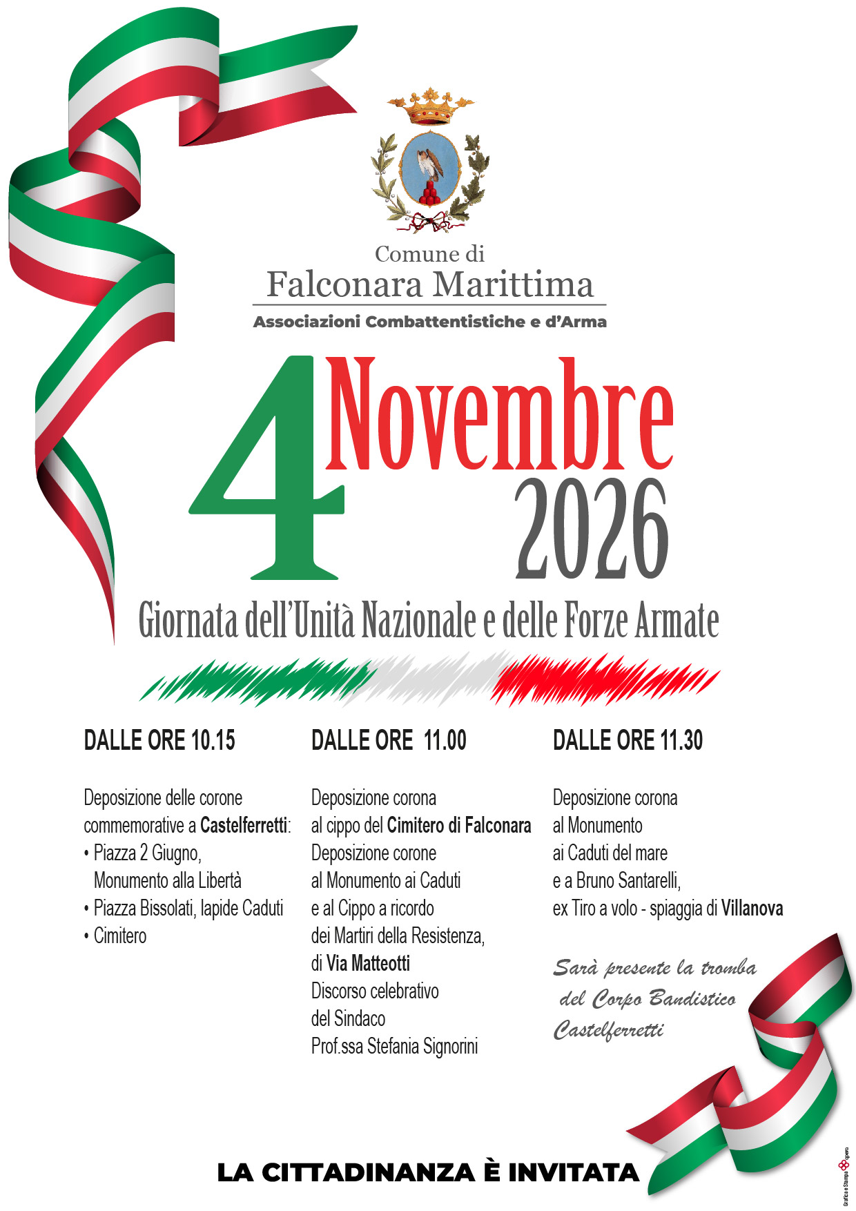 Celebrazione Festa dell\'Unit� nazionale e delle Forze Armate